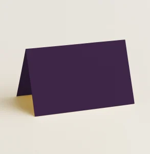 Folded Place Cards - Keaykolour Prune - View 1