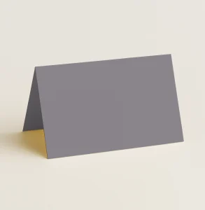 Folded Place Cards - Keaykolour Sombre Grey - View 1