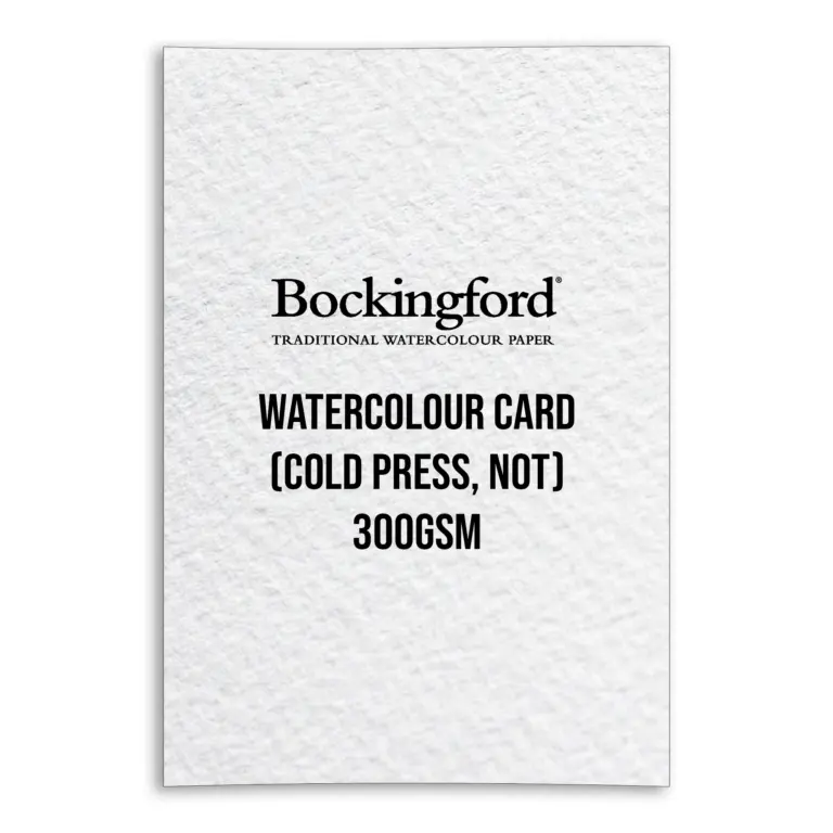 Bockingford White Watercolour Card (Cold Press, NOT) - 300gsm