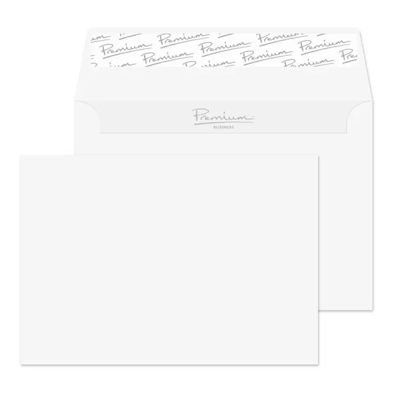 C6 Ice White Business Premium Peel & Seal Wallet Envelopes (120gsm)