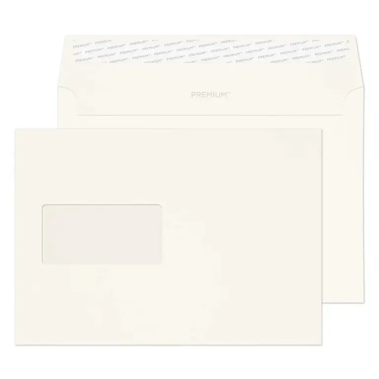 C5 High White Premium Business Peel & Seal Window Wallet Envelopes
