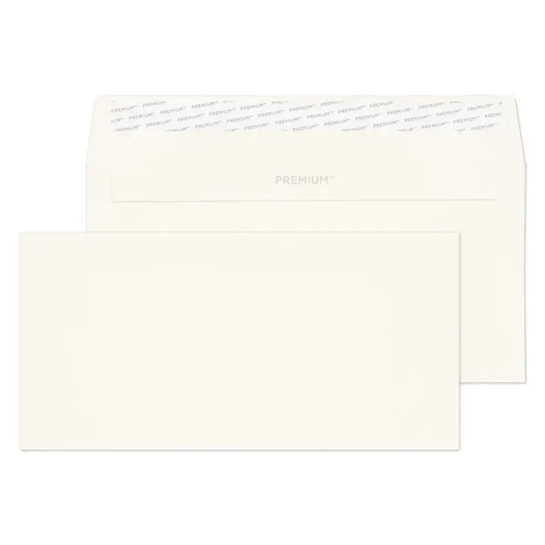 DL High White Premium Business Peel & Seal Wallet Envelopes (120gsm)