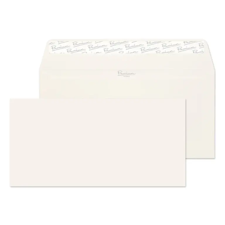 DL High White Laid Premium Business Peel & Seal Wallet Envelopes