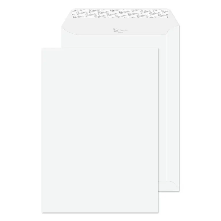 C4 Diamond White Laid Premium Business Peel & Seal Pocket Envelopes (120gsm)
