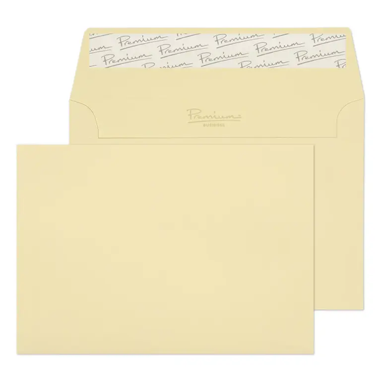 C6 Vellum Laid Business Premium Peel & Seal Wallet Envelopes