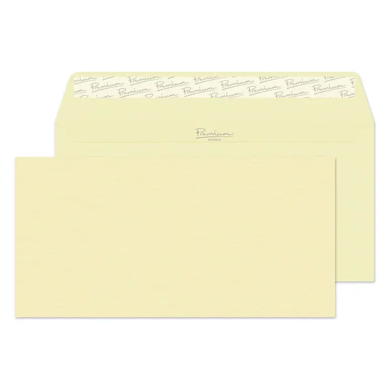 DL Vellum Laid Premium Business Peel & Seal Window Wallet Envelopes