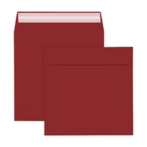 155mm Square Dark Red Peel & Seal Envelopes (120gsm) 2 155mm Square Dark Red And Seal Envelopes 120gsm Combined 1