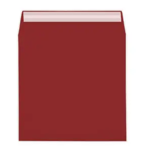 155mm Square Dark Red Peel & Seal Envelopes (120gsm) - View 3