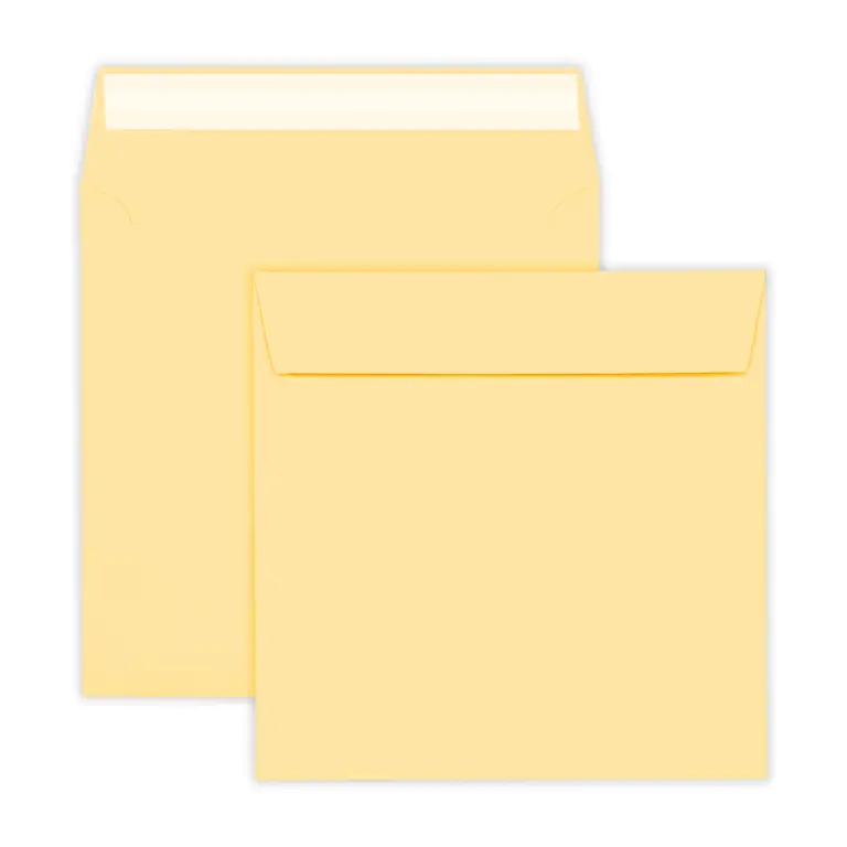 220mm Square Magnolia Peel & Seal Envelopes (120gsm)