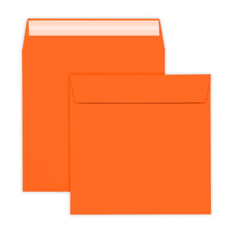 155mm Square Orange Peel & Seal Envelopes (120gsm)