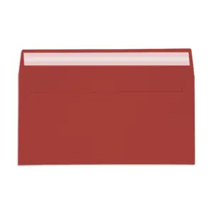DL Bright Red Peel & Seal Wallet Envelopes (120gsm) - View 4