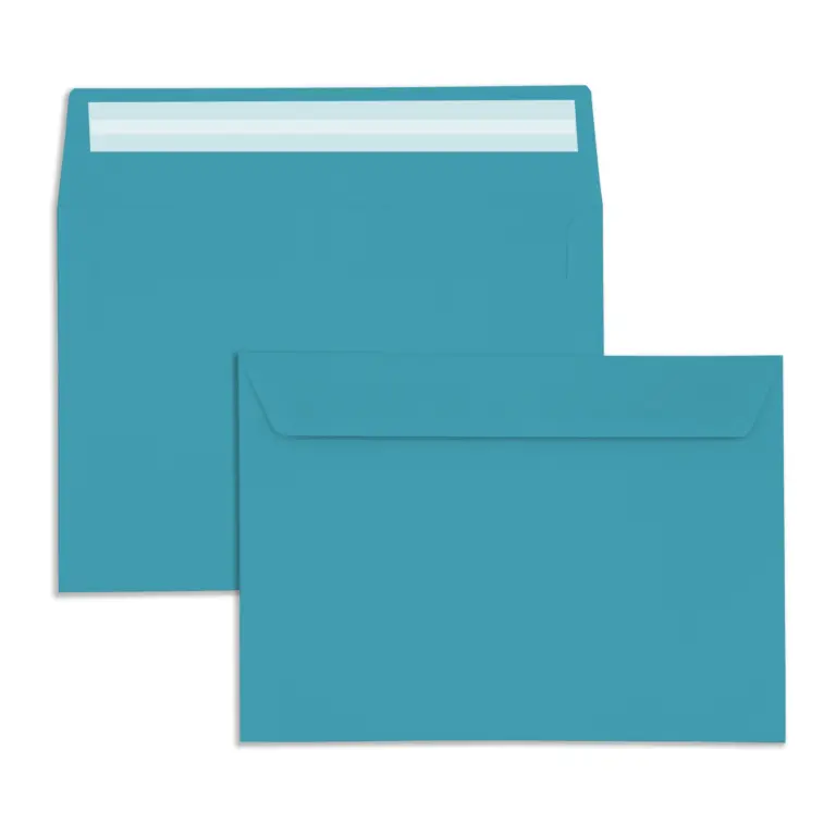 C6 Bright Blue Peel & Seal Wallet Envelopes (120gsm)