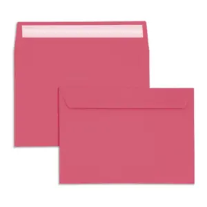 C6 Bright Pink Peel & Seal Wallet Envelopes (120gsm) - View 1