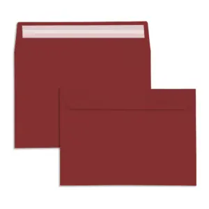 C6 Dark Red Peel & Seal Wallet Envelopes (120gsm) 10 C6 Dark Red Peel & Seal Wallet Envelopes (120gsm)