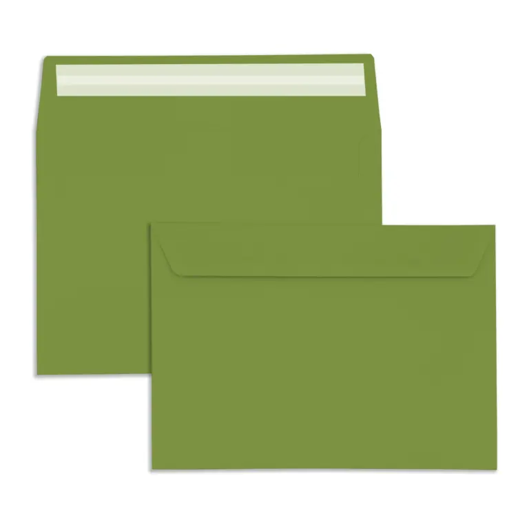 C5 Mid Green Peel & Seal Wallet Envelopes (120gsm)