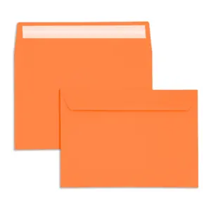 C5 Orange Peel & Seal Wallet Envelopes (120gsm) 15 Env C5C6 Orange Combined