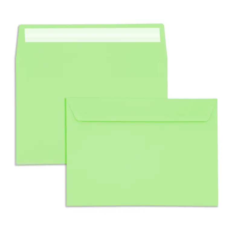 C5 Pale Green Peel & Seal Wallet Envelopes (120gsm)