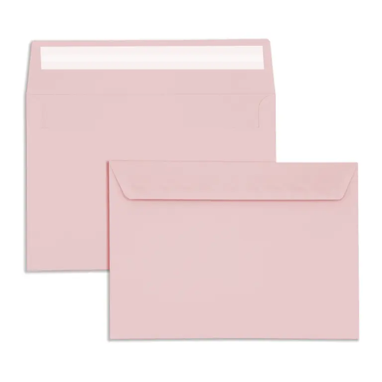 C5 Pale Pink Peel & Seal Wallet Envelopes (120gsm)