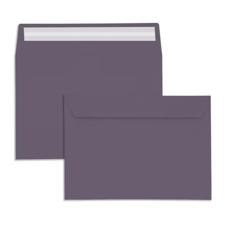 C6 Purple Peel & Seal Wallet Envelopes (120gsm)