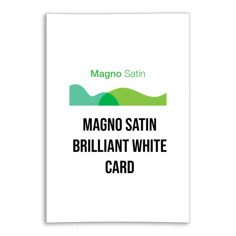 Magno Satin Brilliant White Card