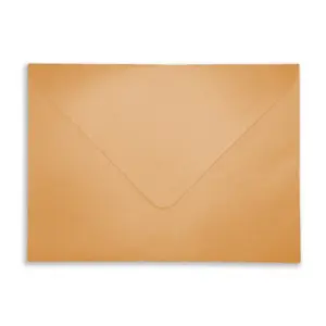 133mm x 184mm Pearlescent Caramel Envelopes (100gsm) 2 ENV C6 Envelope Copper Flap Closed