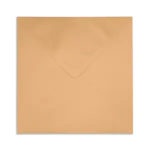 155m Square Pearlescent Caramel Envelopes (100gsm) 1 ENV SQ Envelope Copper Flap Closed