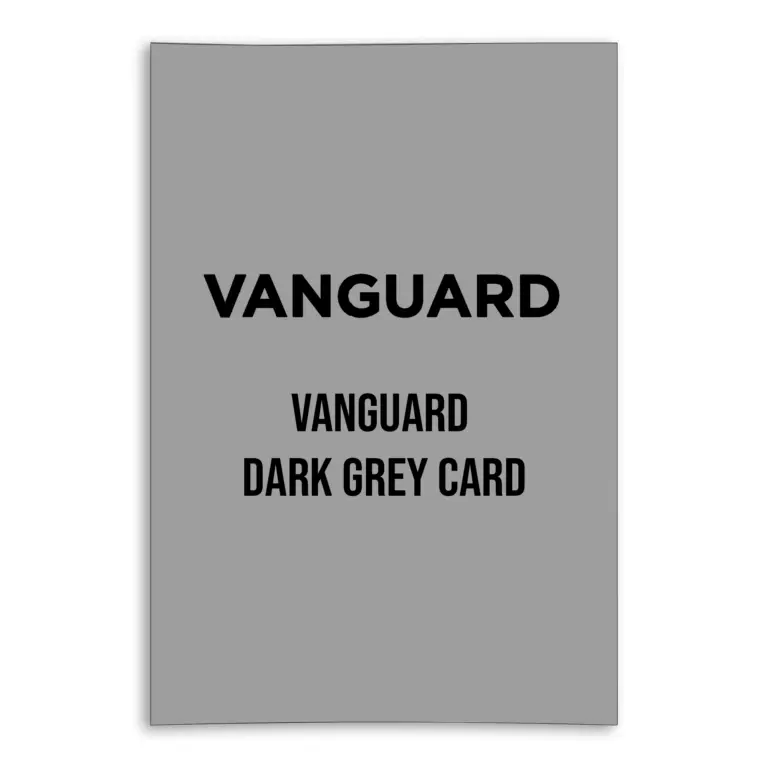 Vanguard Dark Grey Card