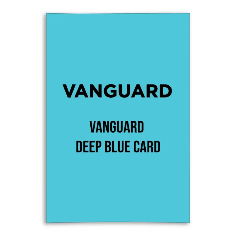 Vanguard Deep Blue Card
