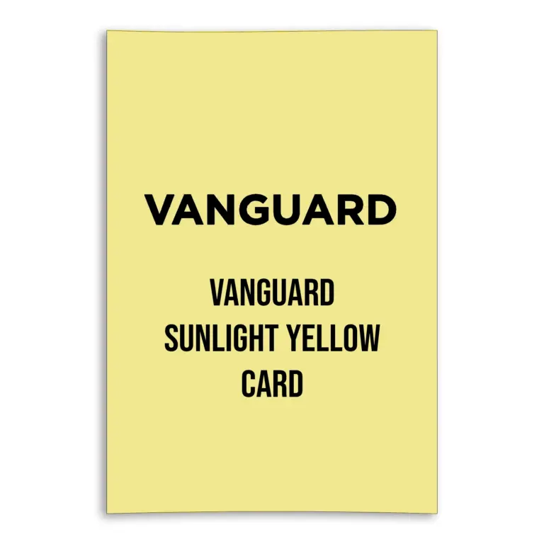 Vanguard Sunlight Yellow Card