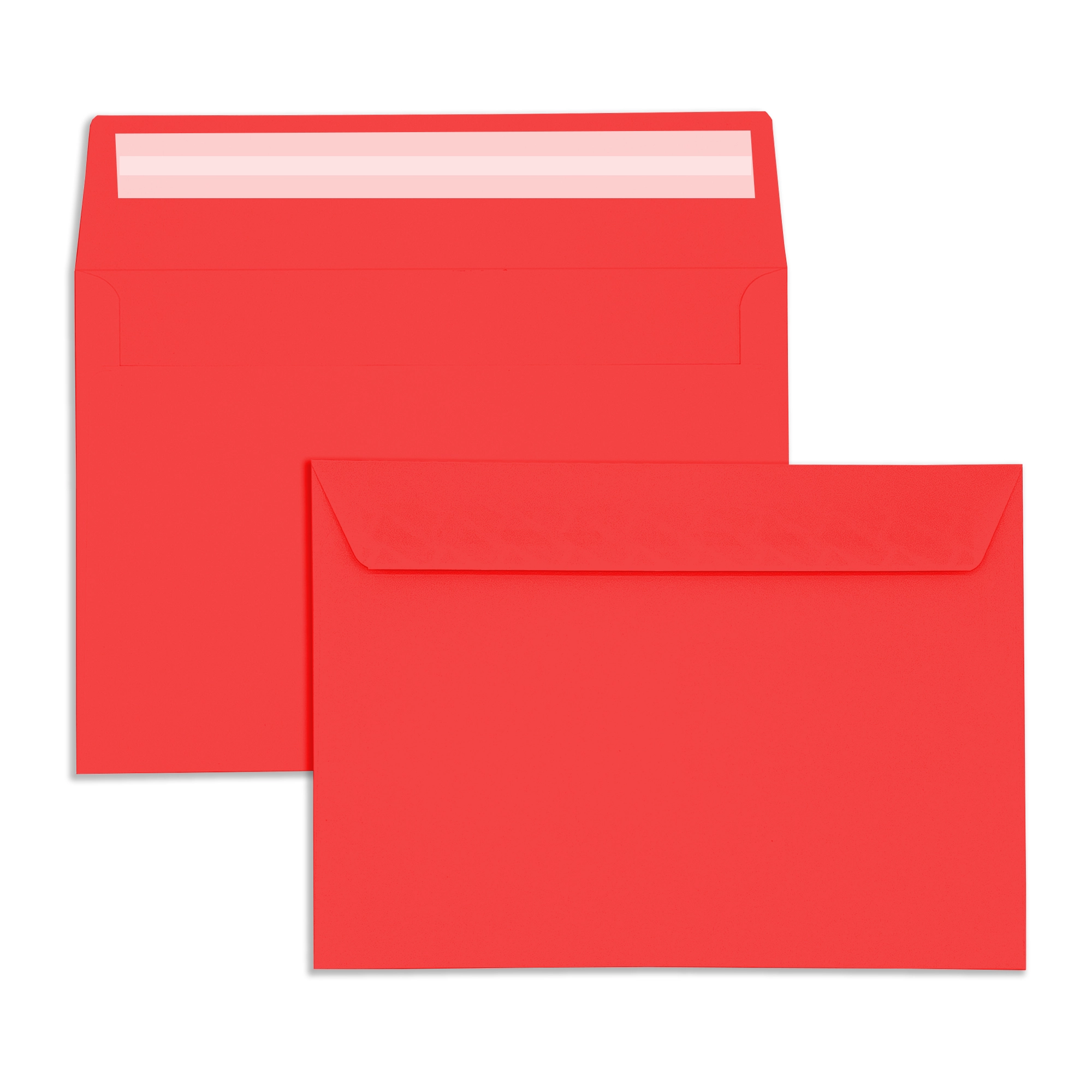 C6 Red Peel & Seal Wallet Envelopes (120gsm)