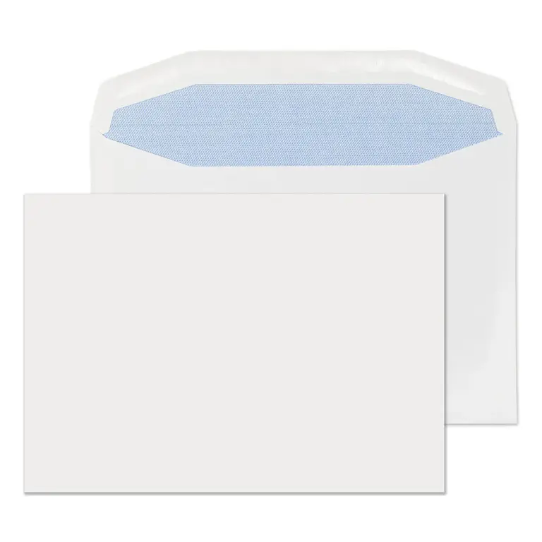 162x235mm White Gummed Mailer (90gsm)