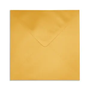 164mm Square Pearlescent Sunshine Gold Envelopes (100gsm) 5 SQ SunshineGold Envelope Back