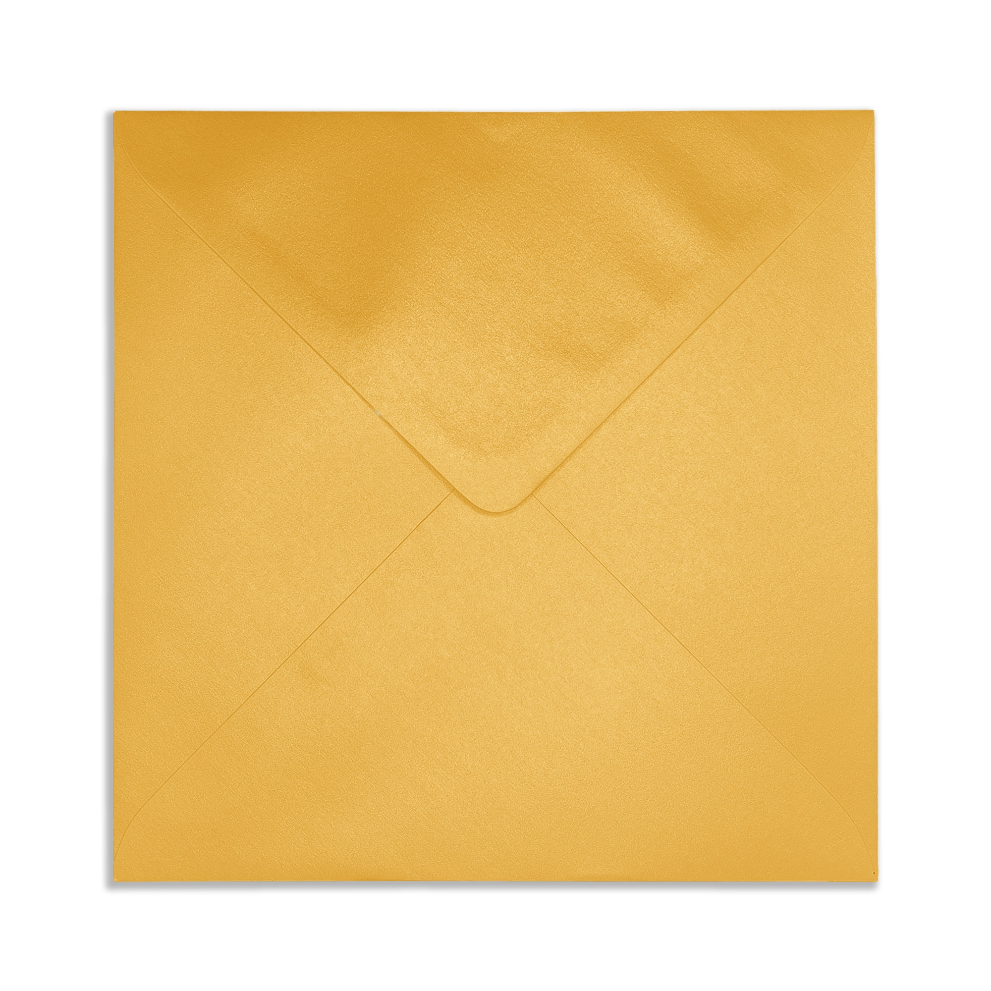 130mm Square Pearlescent Sunshine Gold Envelopes (100gsm)
