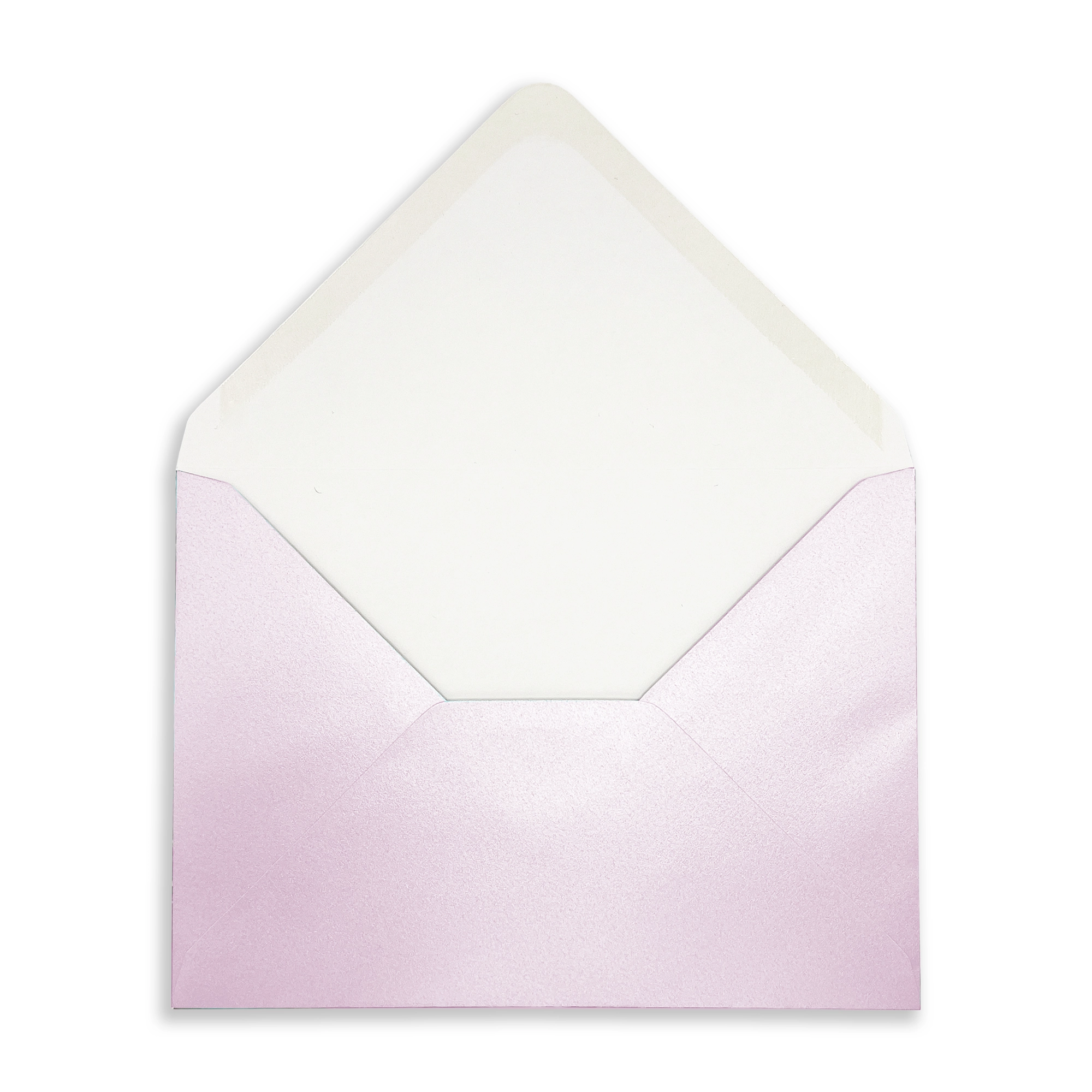 133mm x 184mm Pearlescent Lilac Envelopes (100gsm) 2 Lilac open