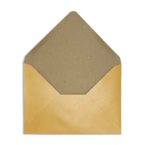 Envelopes | Cello Bags | Card | Paper - The Envelope People 42 Rustic Gold Sq Envelopes Open C6 1
