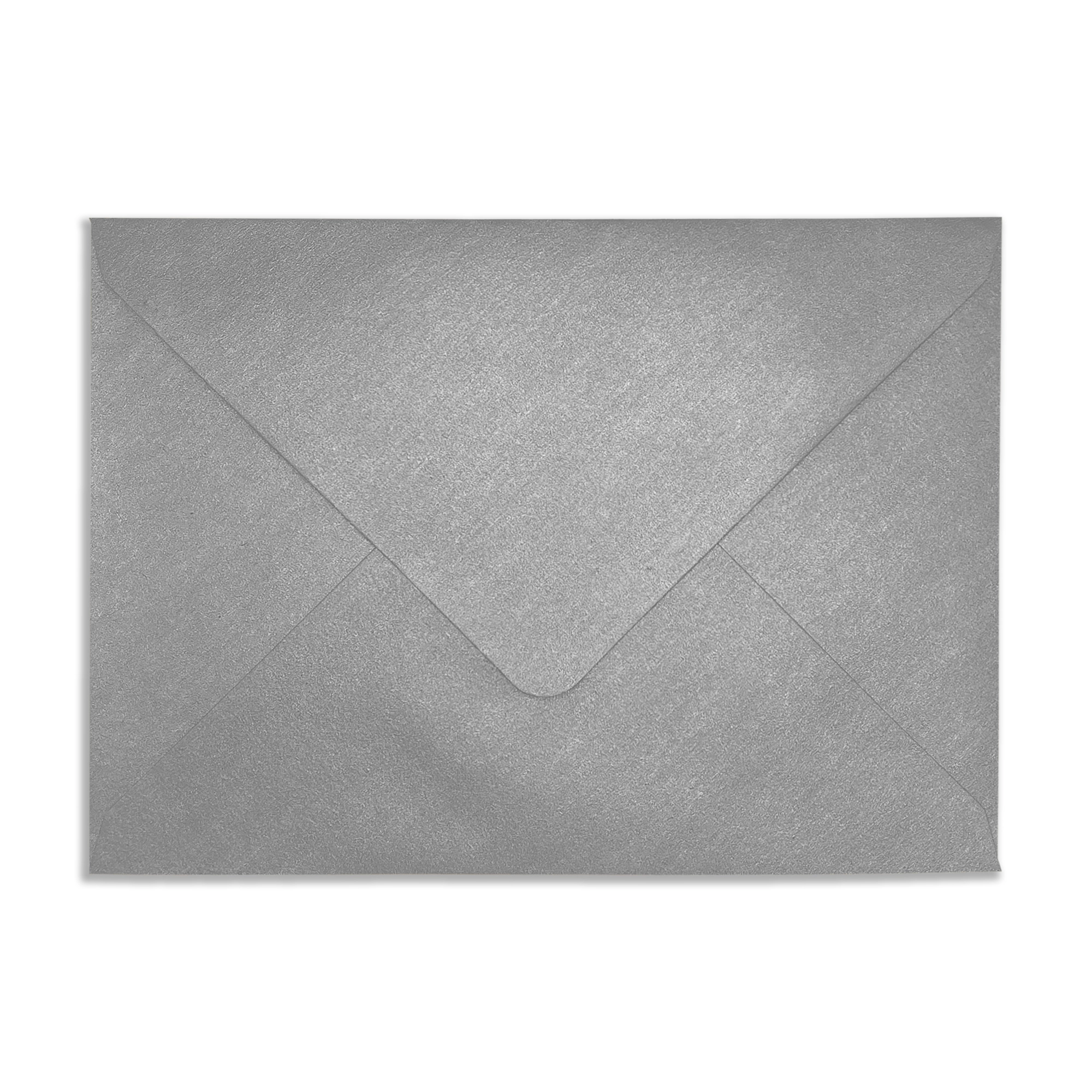C6 Rustic Silver Recycled Kraft Pearlescent Envelopes (120gsm) 1 rustic Silver – C6- Front
