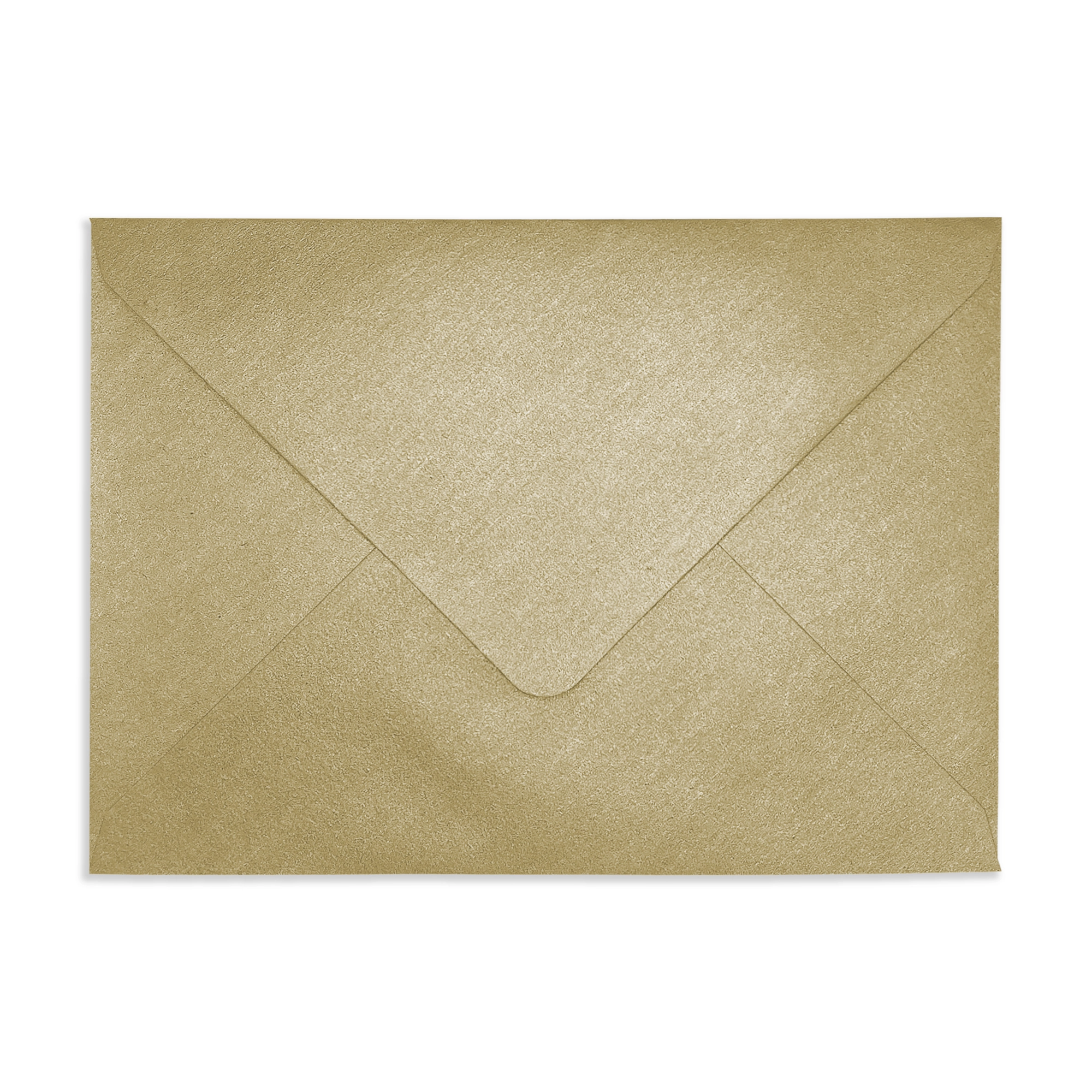 125mm x 175mm Rustic Pure Gold Recycled Kraft Pearlescent Envelopes (120gsm)