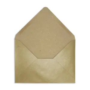 Envelopes | Cello Bags | Card | Paper - The Envelope People 42 Rustic Pure Gold C6 Open