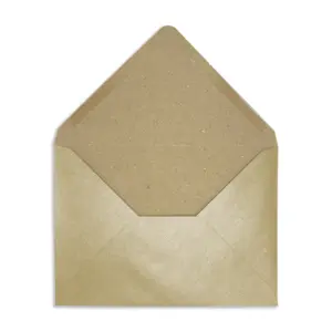 C6 Rustic Soft Gold Recycled Kraft Pearlescent Envelopes (120gsm) - View 1