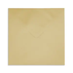 164mm Square Pearlescent Pure Gold Envelopes (100gsm) 1 SQ Pure Gold Back