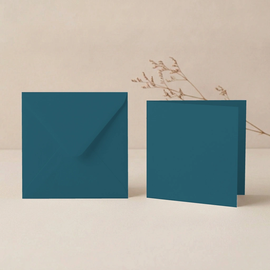 150mm Square Amazon Lessebo Card - 300gsm Card Blanks & 155mm Square Amazon Envelopes Pack