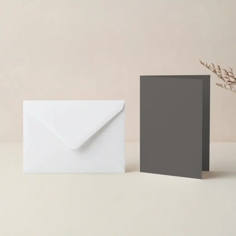 A6 Rhino Lessebo Card - 300gsm Card Blanks & C6 White Envelopes Pack
