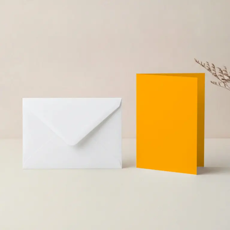 A6 Sunset Lessebo Card - 300gsm Card Blanks & C6 White Envelopes Pack