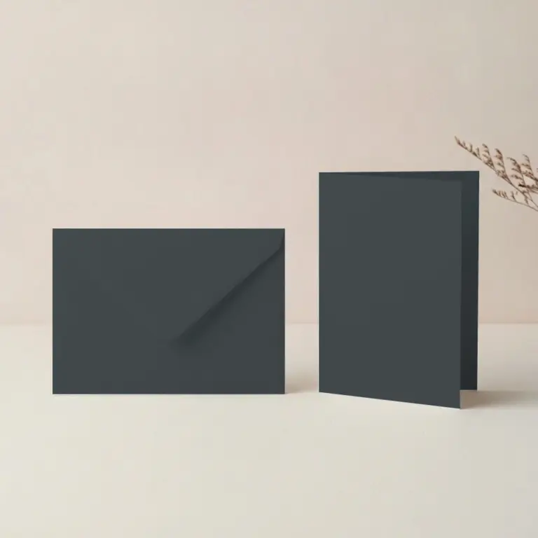 A6 Thunder Lessebo 300gsm Card Blanks & C6 Thunder Envelopes Pack