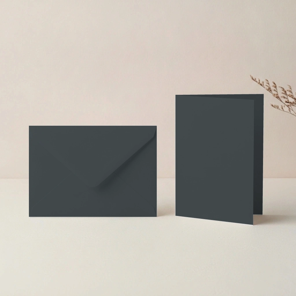 A6 Thunder Lessebo 300gsm Card Blanks & C6 Thunder Envelopes Pack