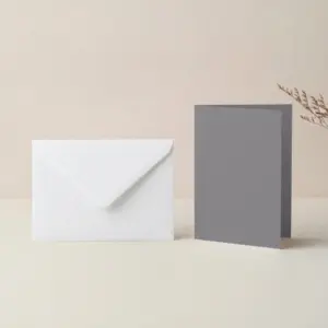 120mm x 170mm Vanguard Dark Grey Card Blanks & 125mm x 175mm White Envelopes Pack 7 studio pack a6 vanguard dark grey card blanks c6 white envelopes pack 1791809645